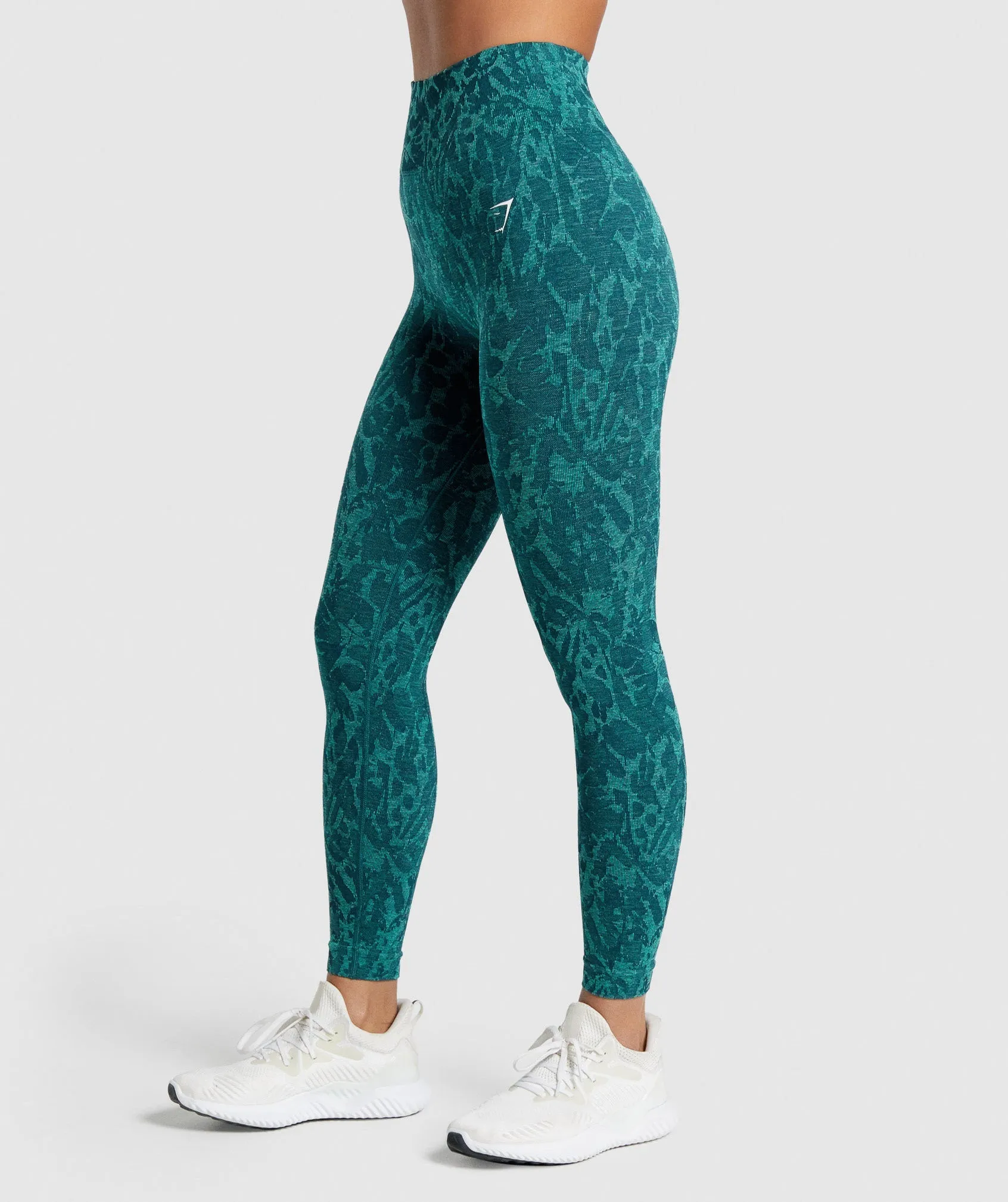 Gymshark Adapt Animal Seamless Leggings - Butterfly | Teal