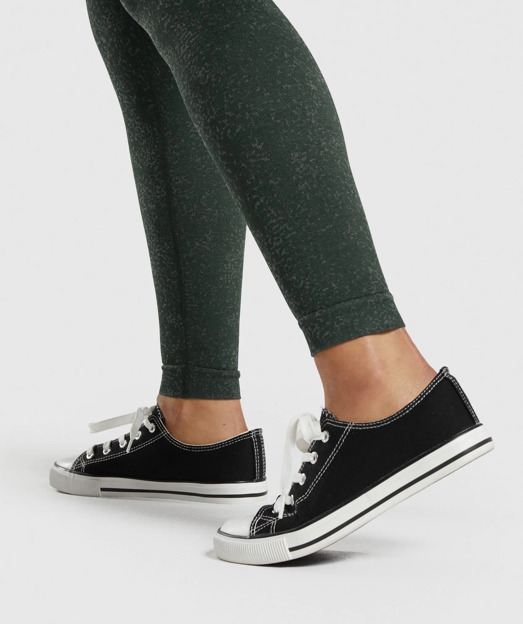 Enhanced Gymshark Victory Green/Unit Green Adapt Fleck Seamless Leggings