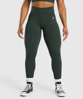 Enhanced Gymshark Victory Green/Unit Green Adapt Fleck Seamless Leggings