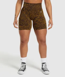 Gymshark Adapt Safari Tight Shorts - Archive Brown/Burnt Yellow