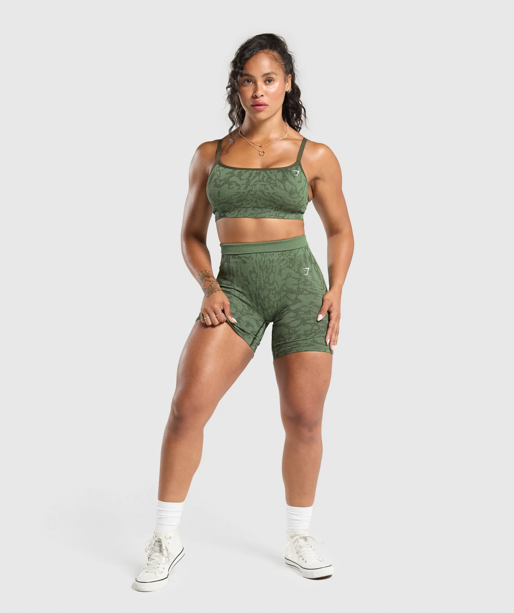 Gymshark Adapt x Whitney Shorts - Force Green/Winter Olive