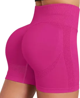 High Waist Biker Shorts for Women No Front Seam Soft Hidden Butt Scrunch Shorts, Yoga Workout Gym Bike Shorts