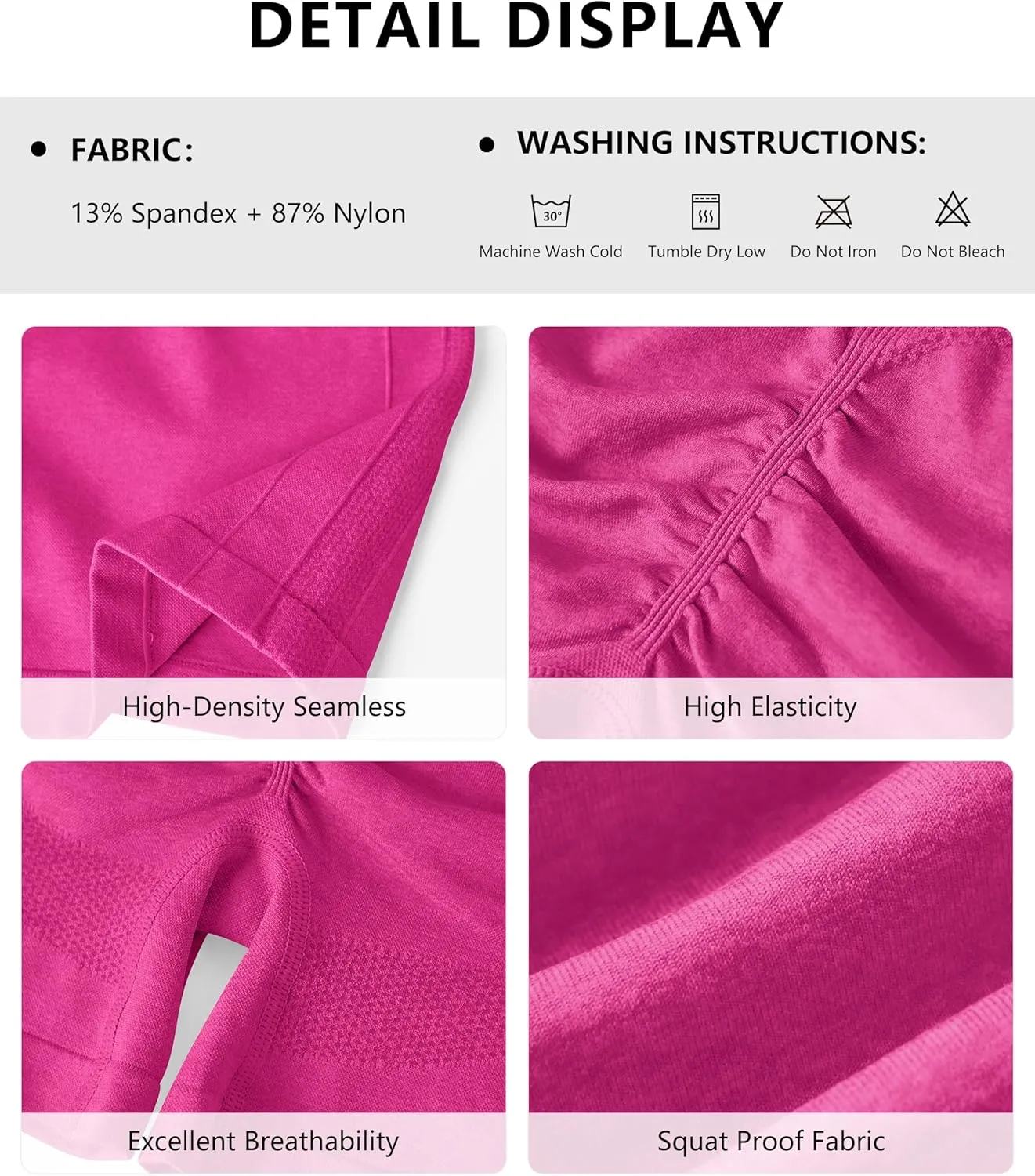 High Waist Biker Shorts for Women No Front Seam Soft Hidden Butt Scrunch Shorts, Yoga Workout Gym Bike Shorts