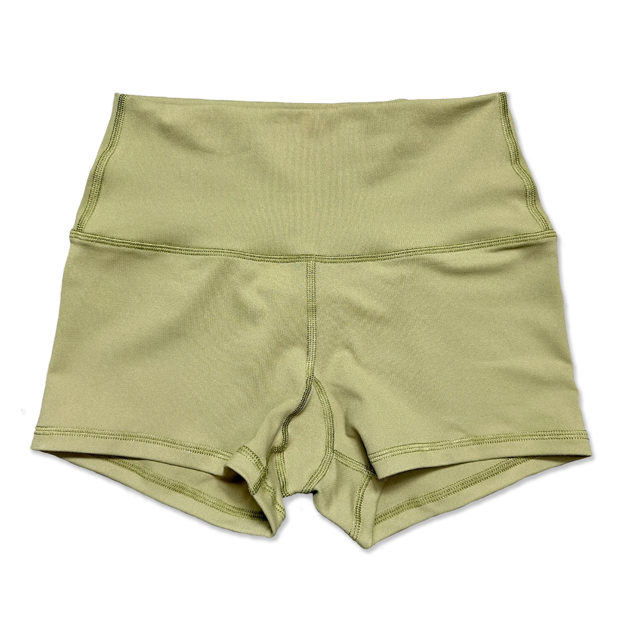 High Waist Booty Shorts - Army