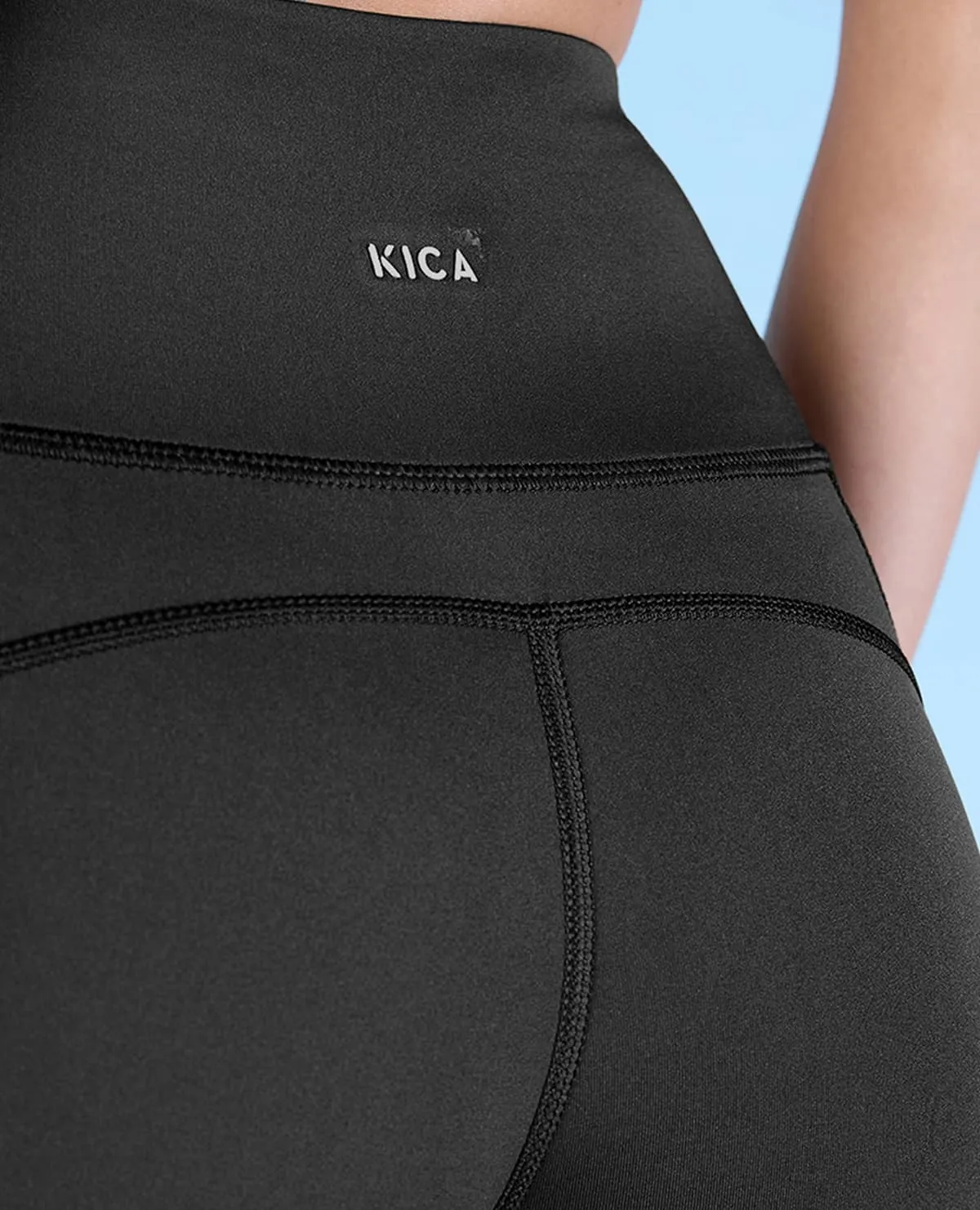 High Waisted 3/4 Leggings in Second SKN Fabric