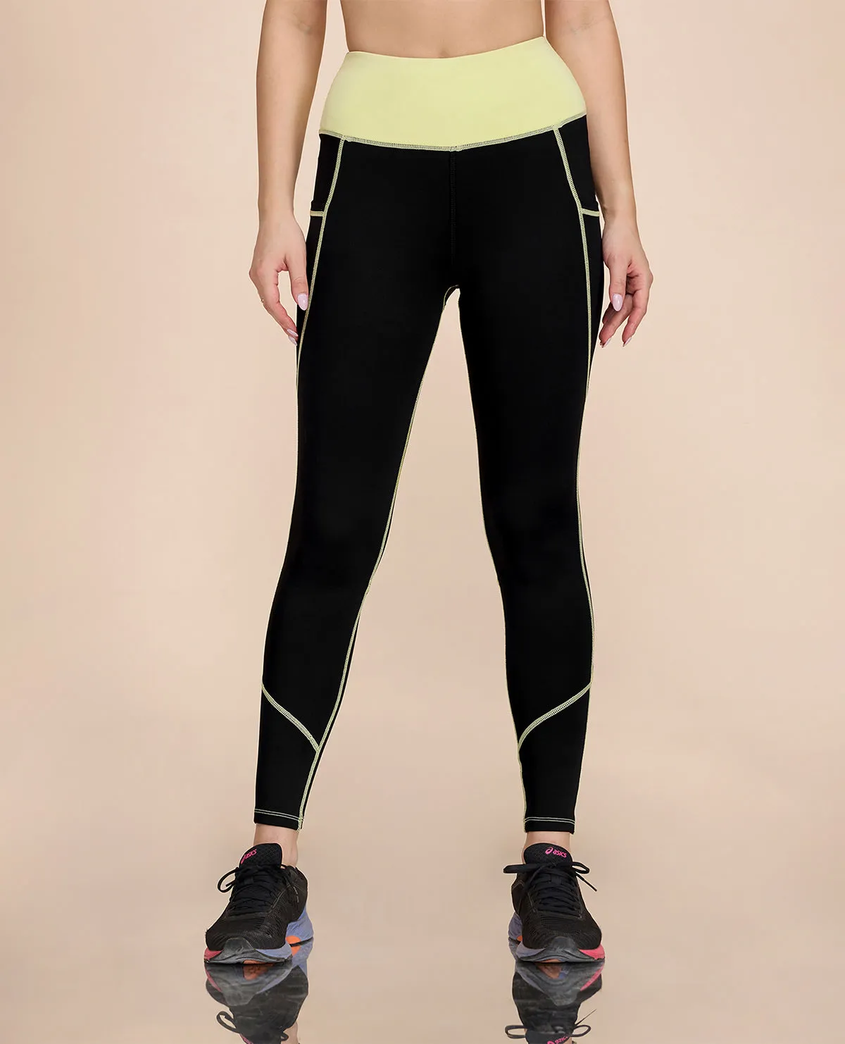 High Waisted Leggings in Second SKN Fabric