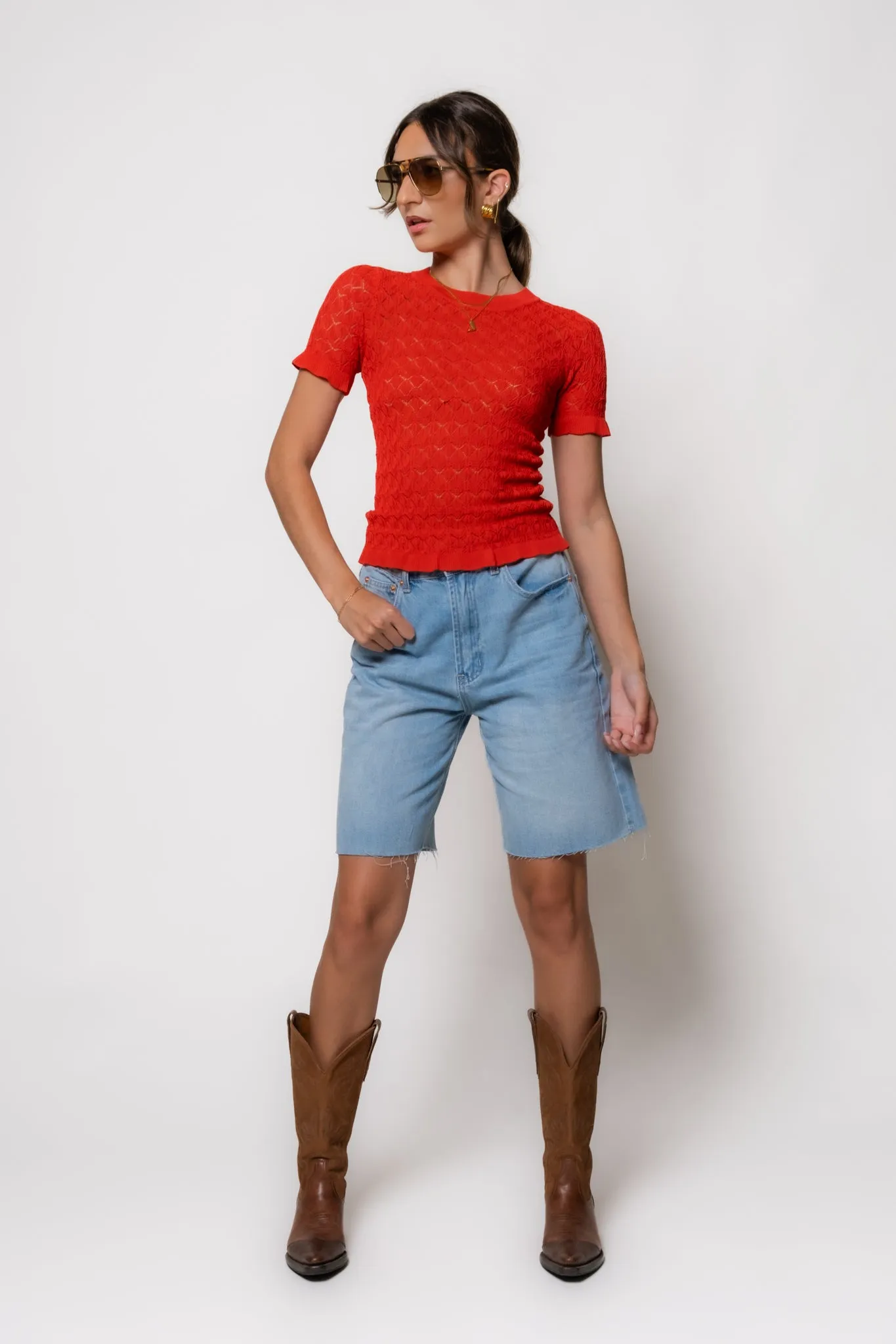 Highwaist Bermuda Cutoffs