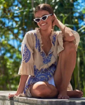 HS21-NAUG-2472 Naudic Hacienda Tunic Denver Aari Embroidered Kaftan