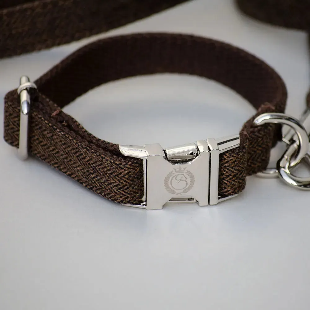 Hundehalsband „Balmoral“ - braun