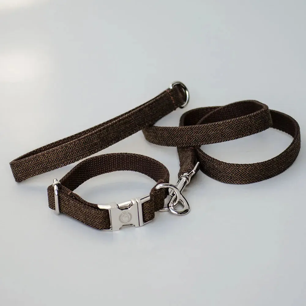 Hundehalsband „Balmoral“ - braun