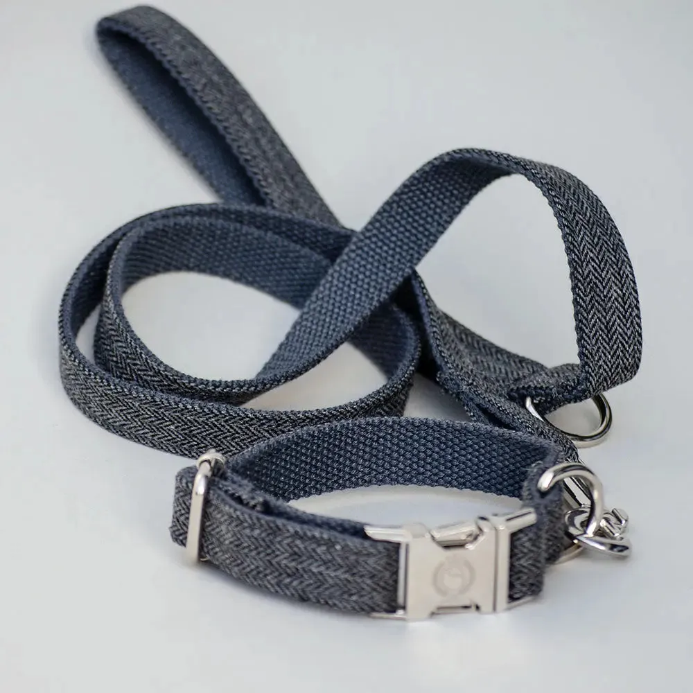 Hundeleine „Balmoral“ in blau