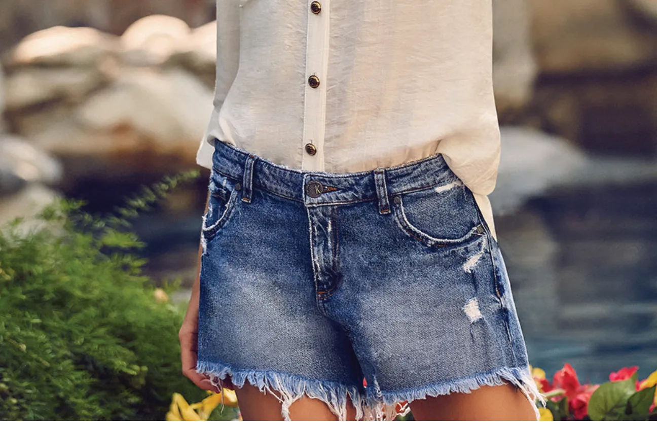 JANE HIGH RISE SHORTS W.FREY HEM