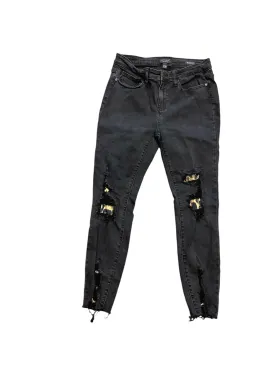 Jeans Skinny By Judy Blue In Black & Blue, Size: 11