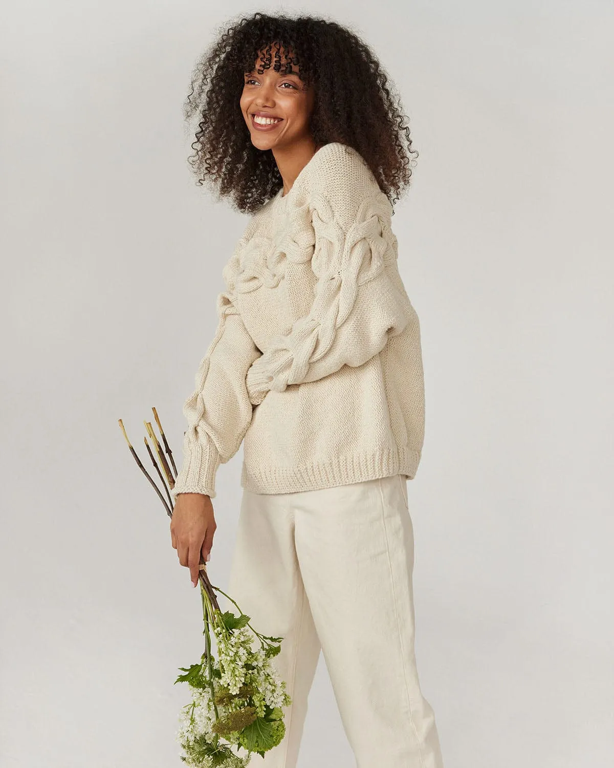 Jūra: Oat Milk Alpaca Wool & Cotton Sweater
