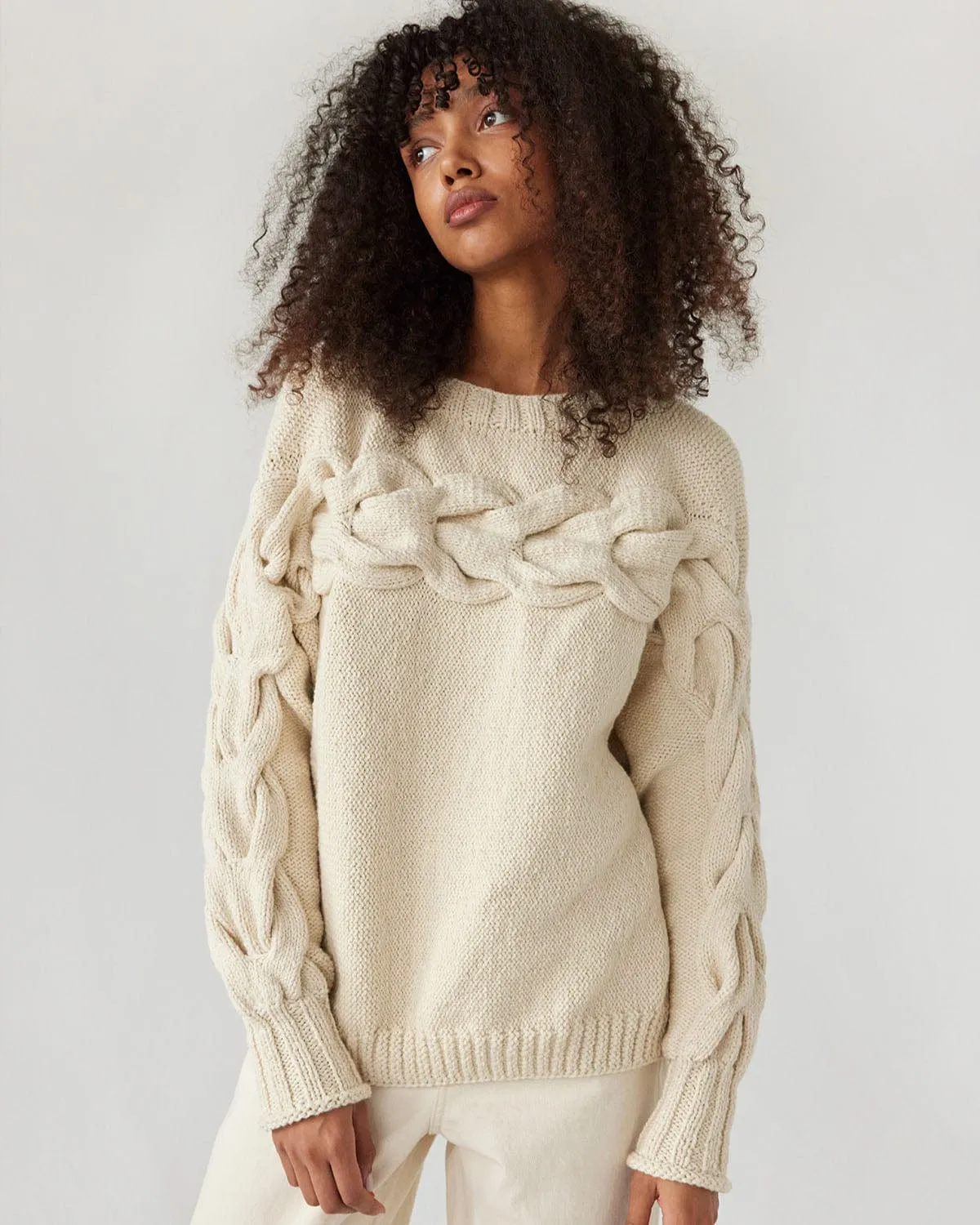 Jūra: Oat Milk Alpaca Wool & Cotton Sweater