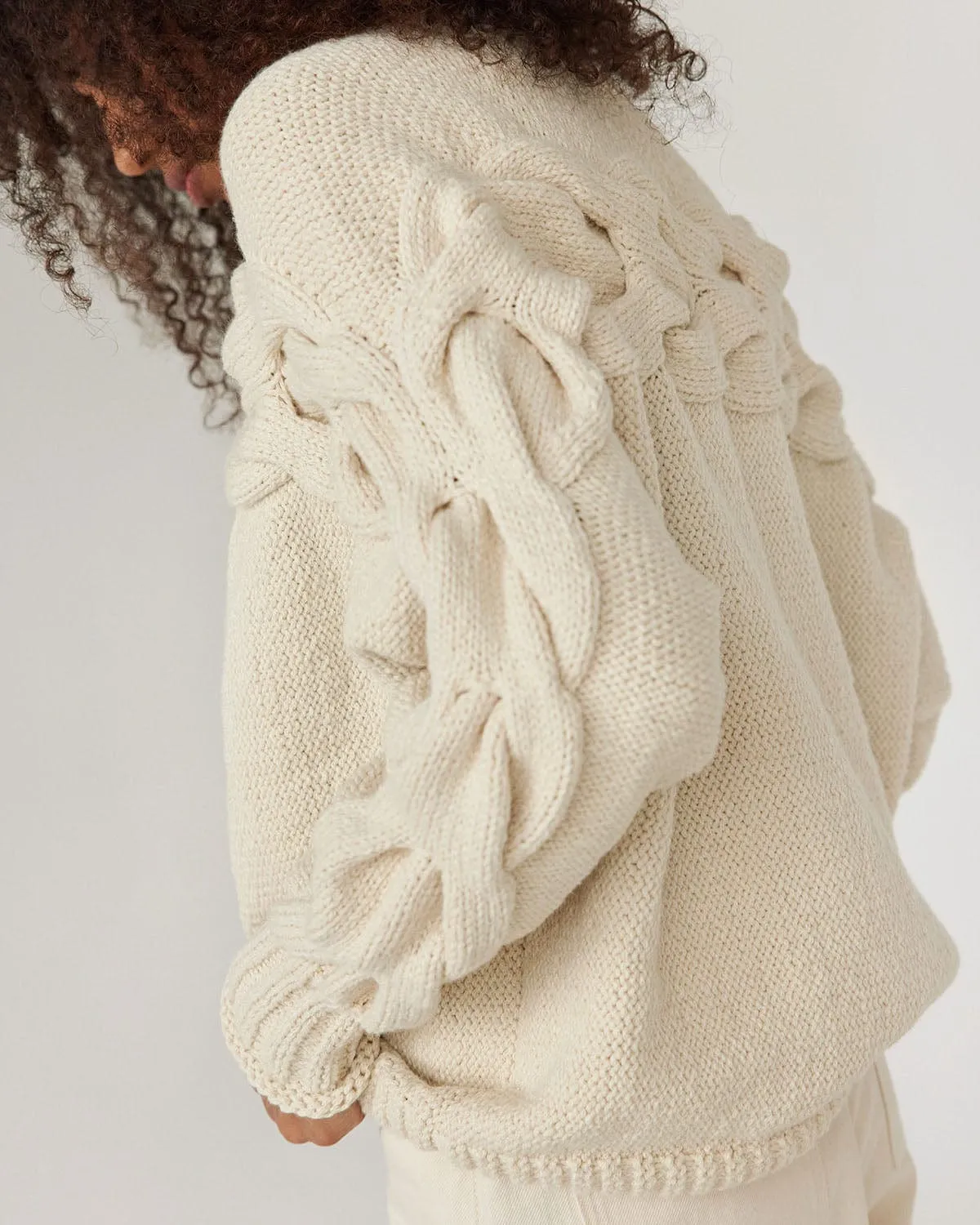 Jūra: Oat Milk Alpaca Wool & Cotton Sweater