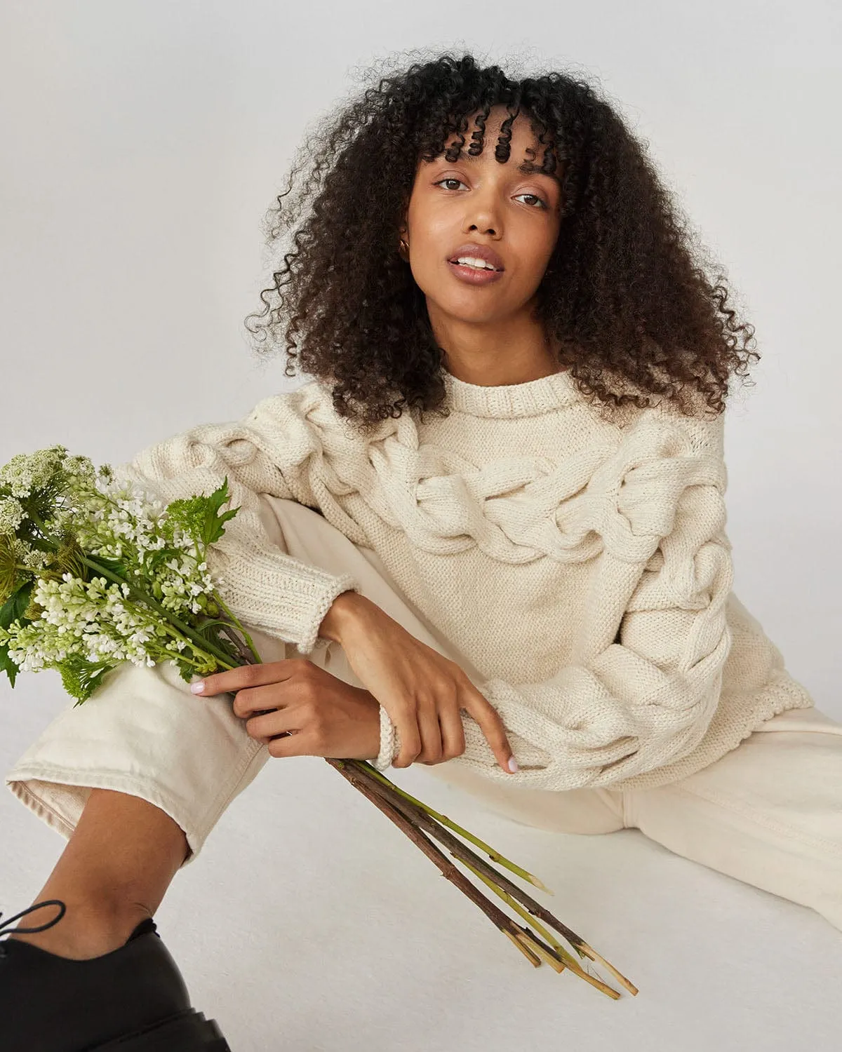 Jūra: Oat Milk Alpaca Wool & Cotton Sweater