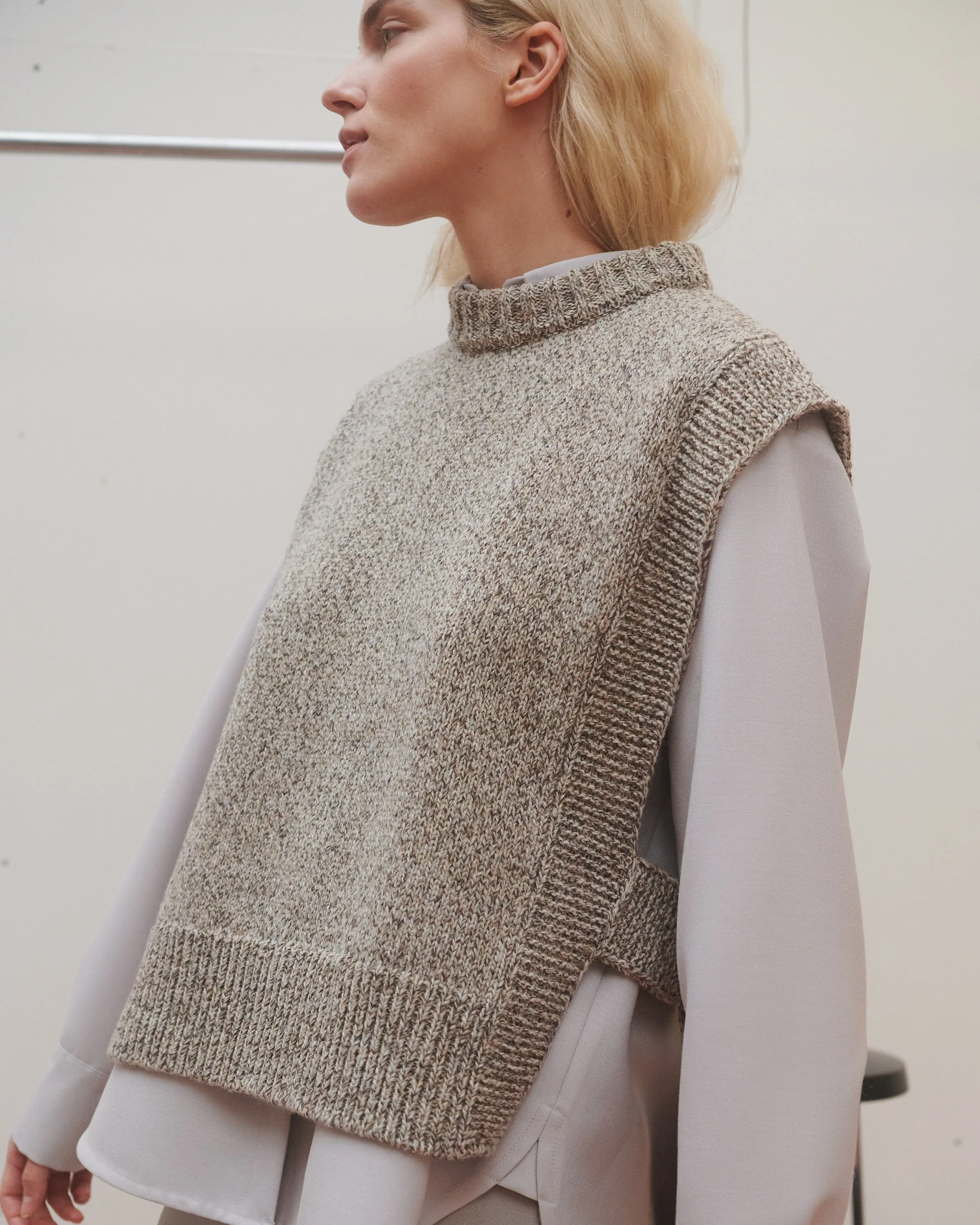 Kalvos: Tweed Merino Wool Vest
