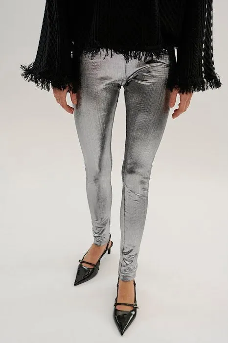 Karen By Simonsen Regitze Leggings in Silver