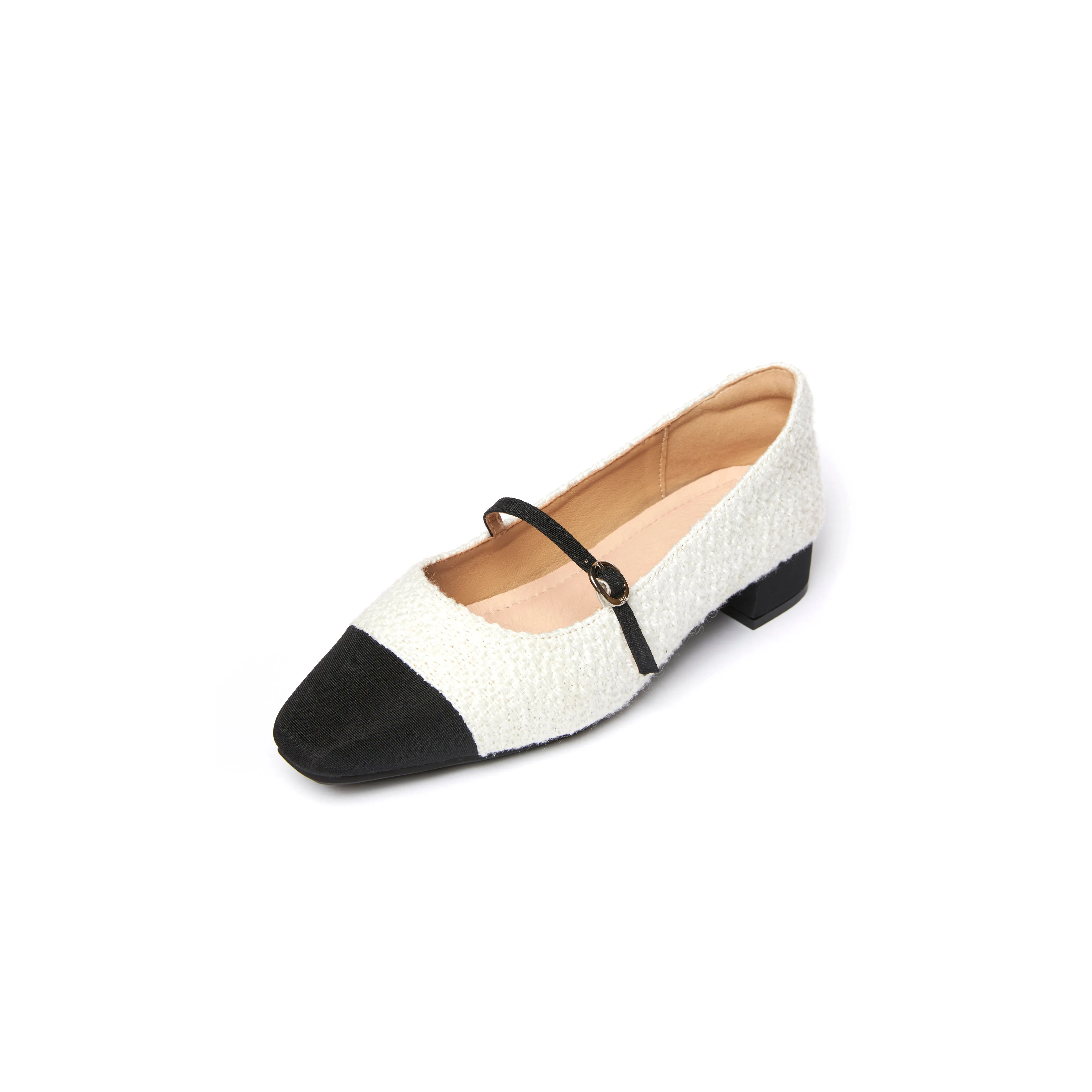 Kedi Tweed Mary Jane - BEI ( Beige )
