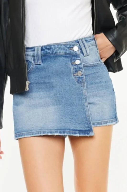 keelan skort - medium wash