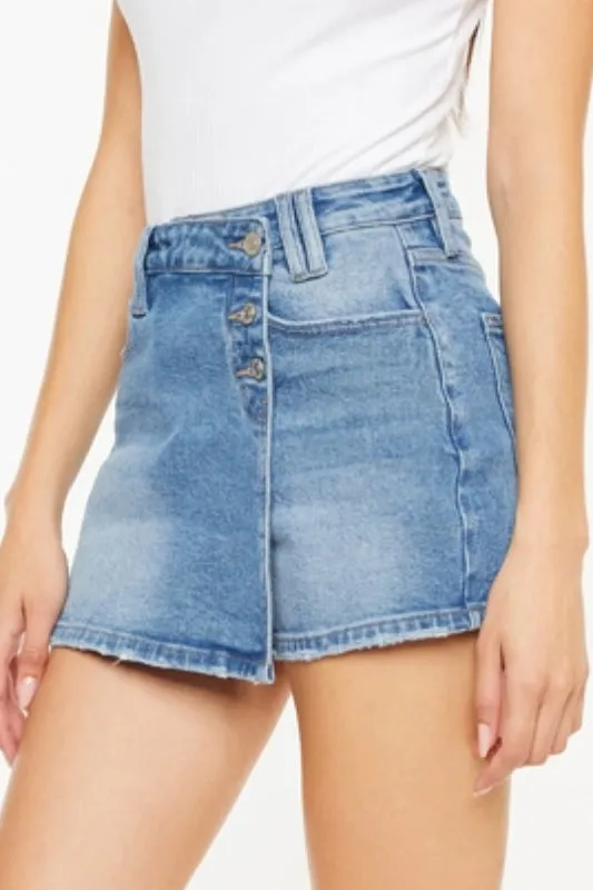 keelan skort - medium wash