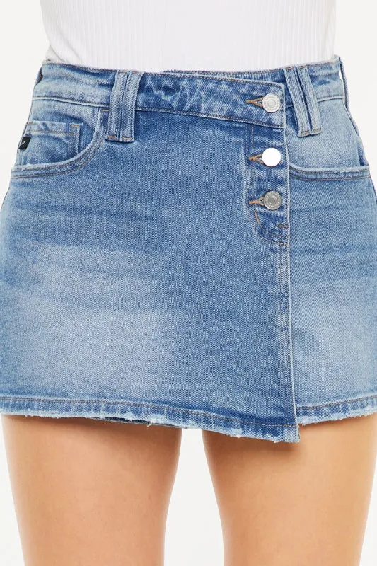 keelan skort - medium wash