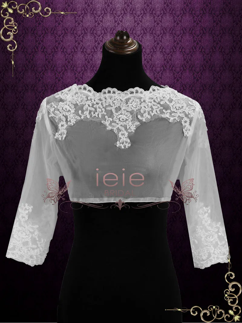 Lace Bolero Jacket with Sleeves | SG1005