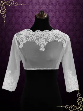 Lace Bolero Jacket with Sleeves | SG1005