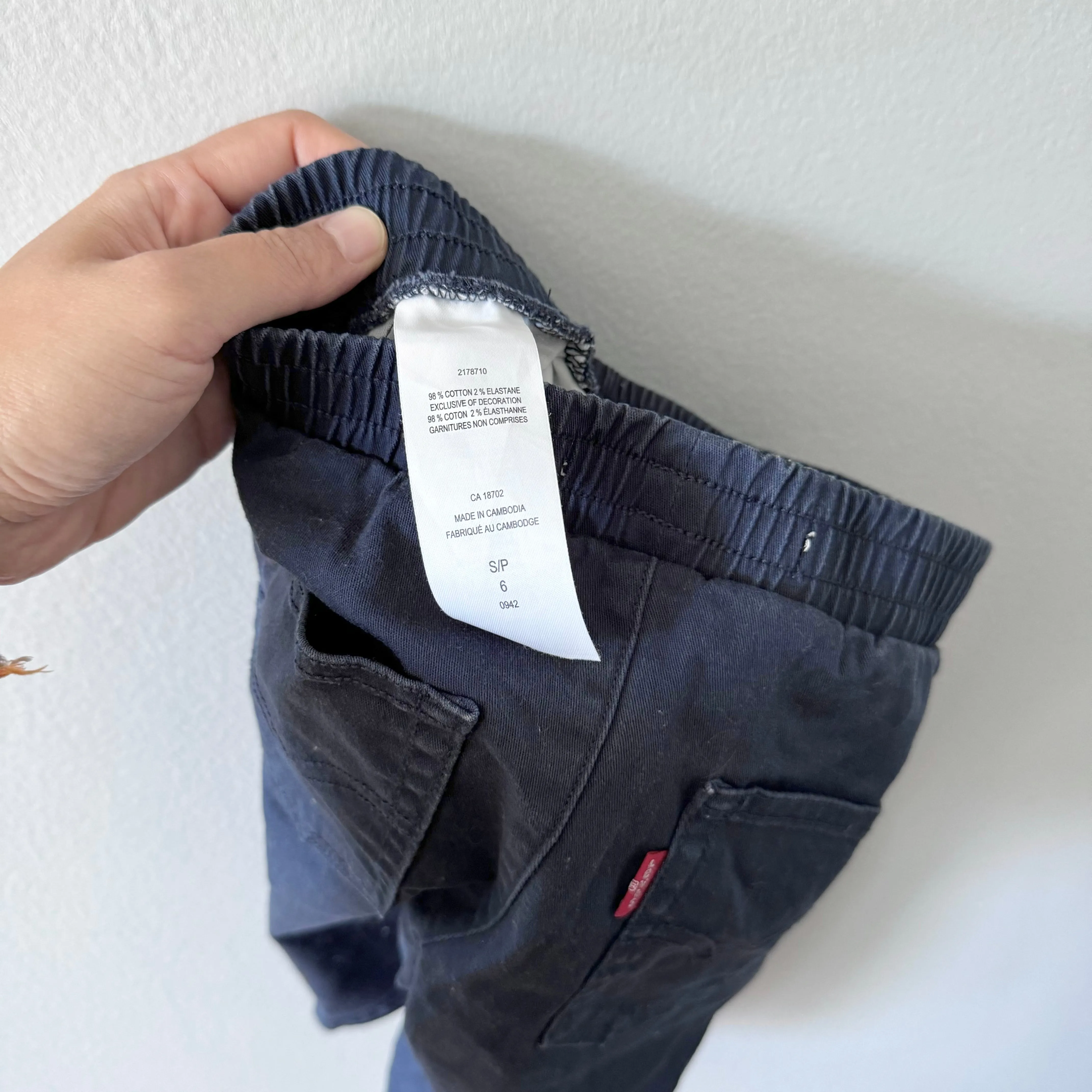Levi's / Navy half pants / 6Y
