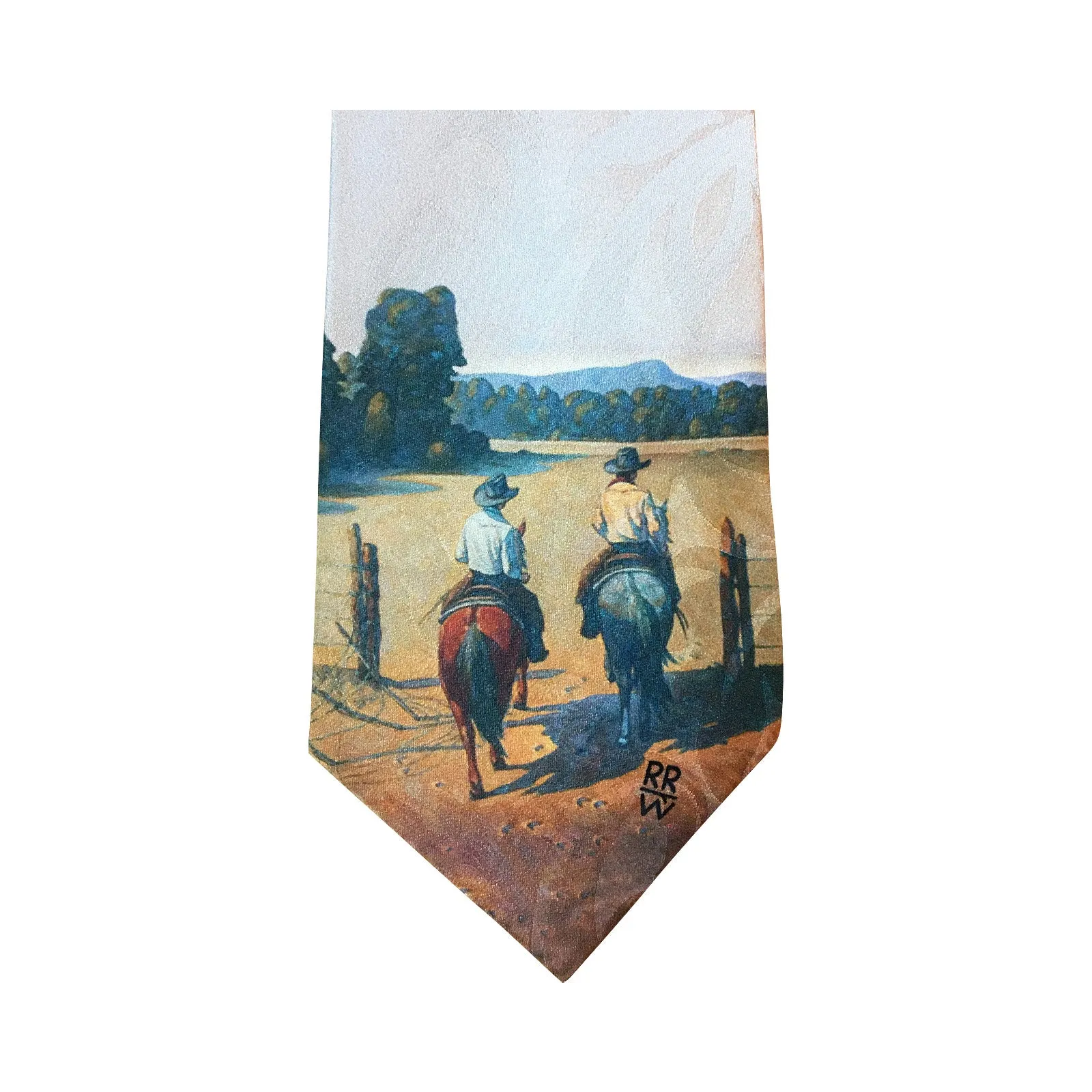 Limited-Edition Working the Pasture Silk Tie by Howard Post