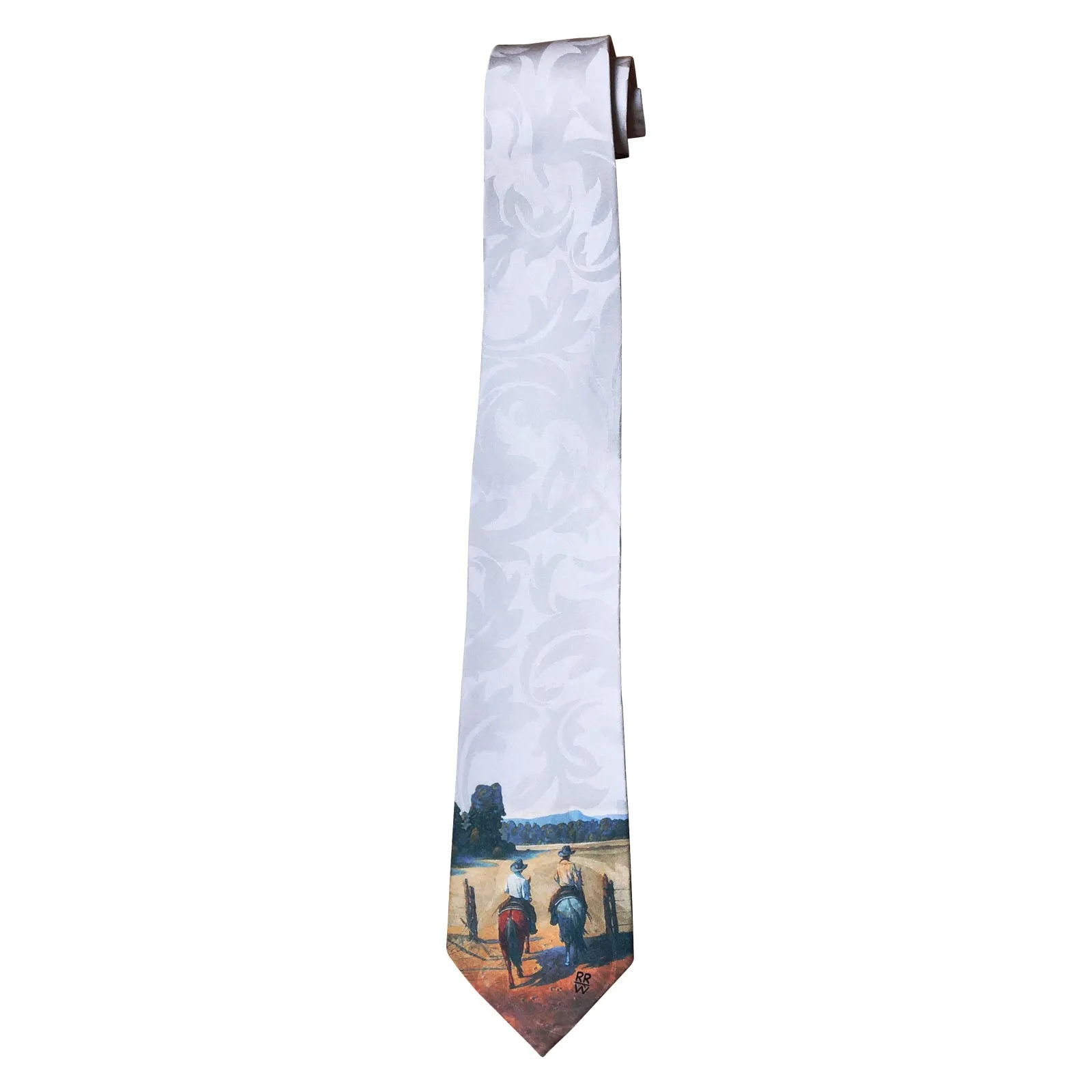Limited-Edition Working the Pasture Silk Tie by Howard Post
