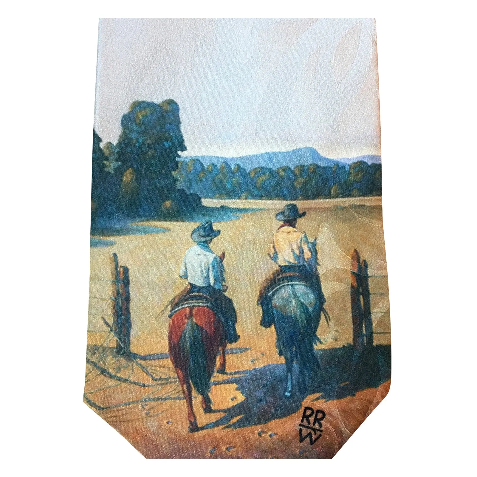 Limited-Edition Working the Pasture Silk Tie by Howard Post