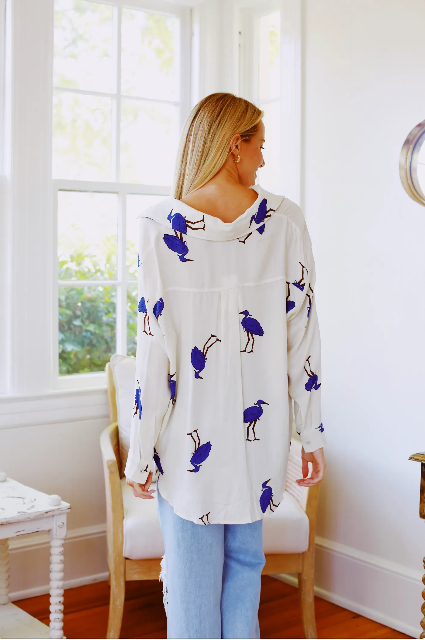 Little Birdie Button Up - Multi