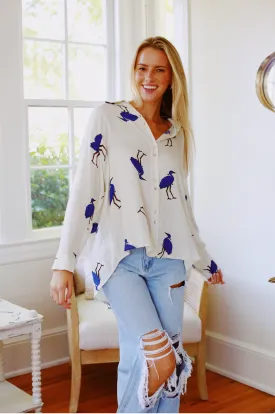 Little Birdie Button Up - Multi