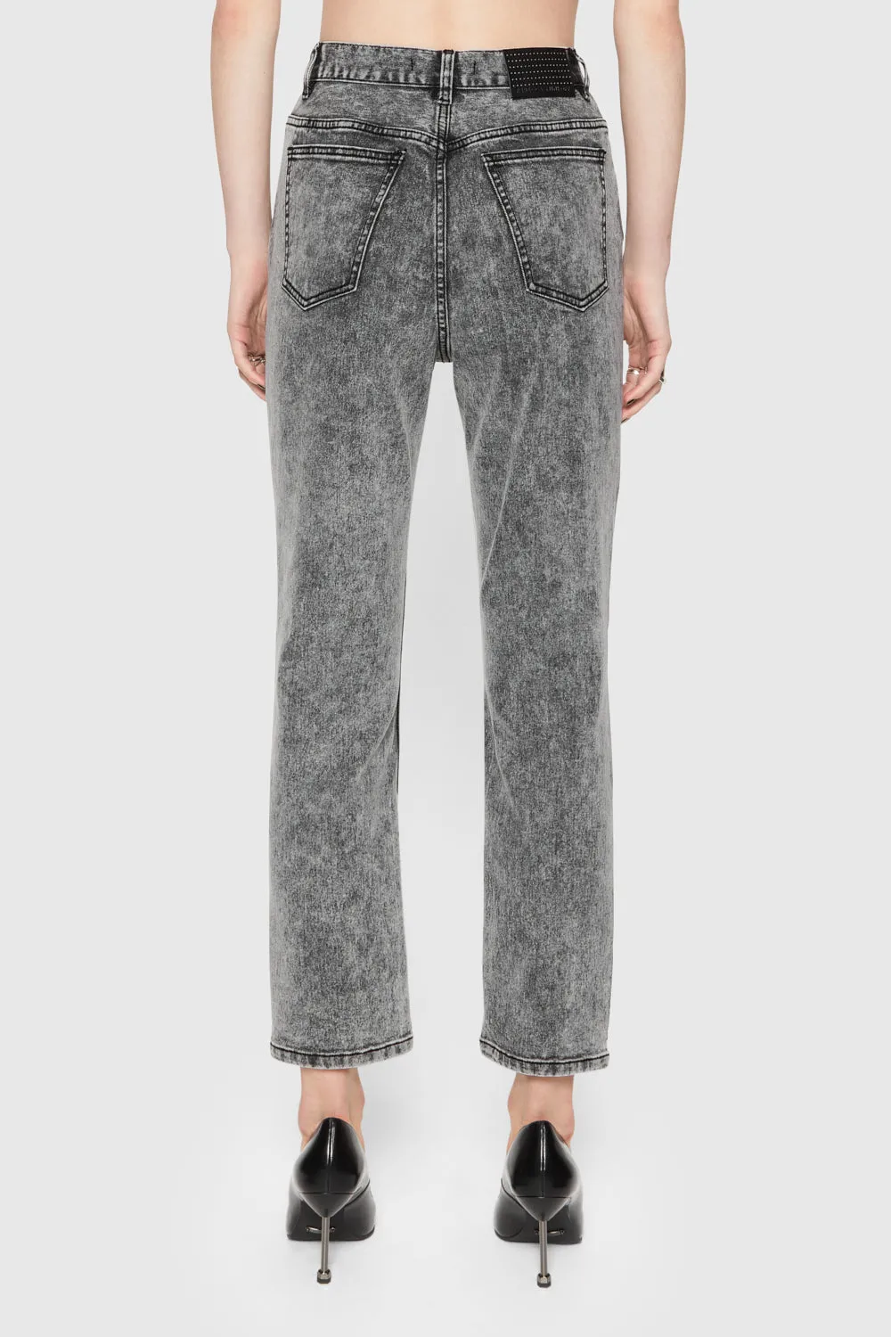 Lucy Acid-Wash Straight Leg