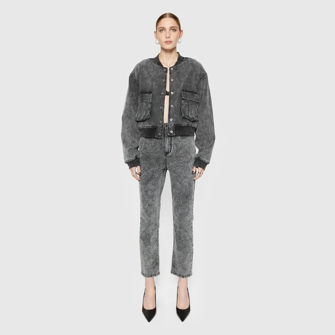 Lucy Acid-Wash Straight Leg
