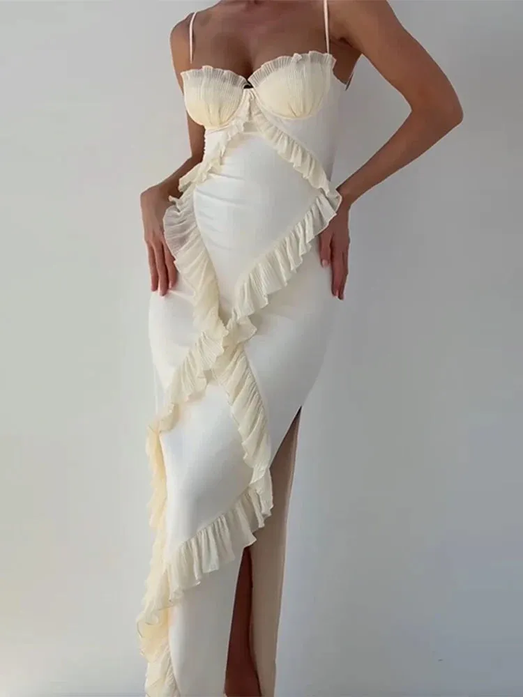 Megan - Flattering ruched maxi dress