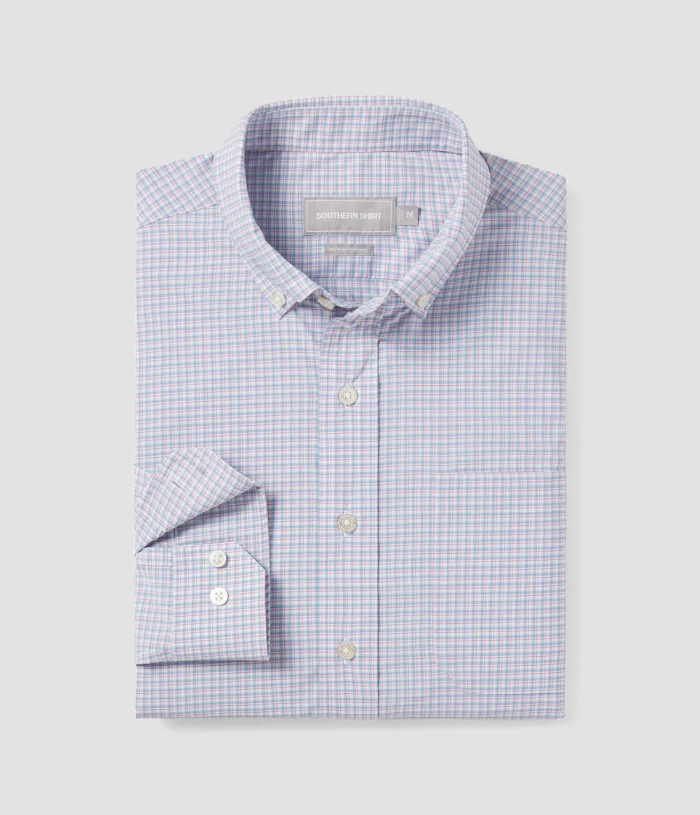 Men's Walton Check Long Sleeve Button Up Shirt