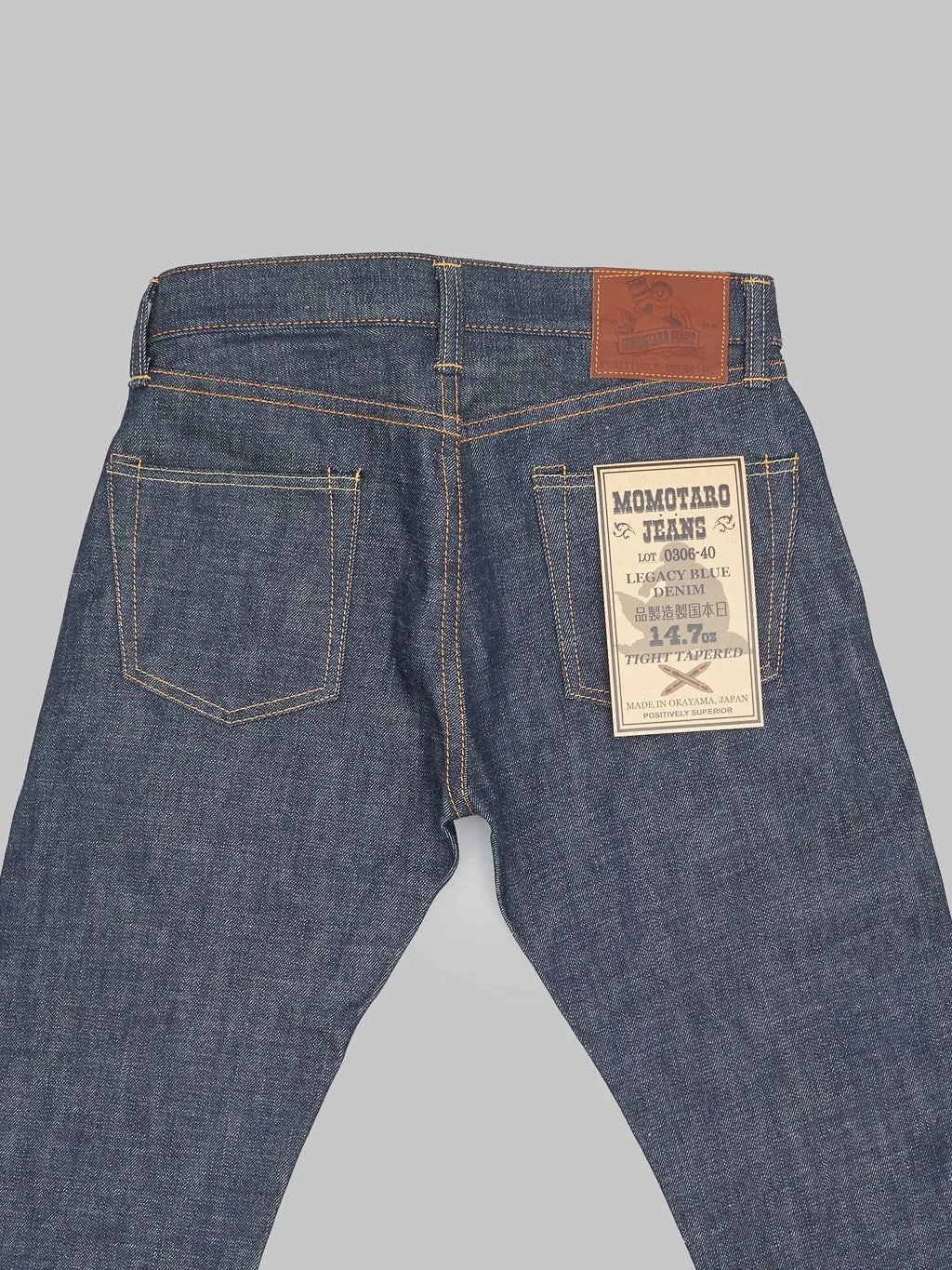 Momotaro 0306-40 14.7oz "Legacy Blue" Tight Tapered Jeans