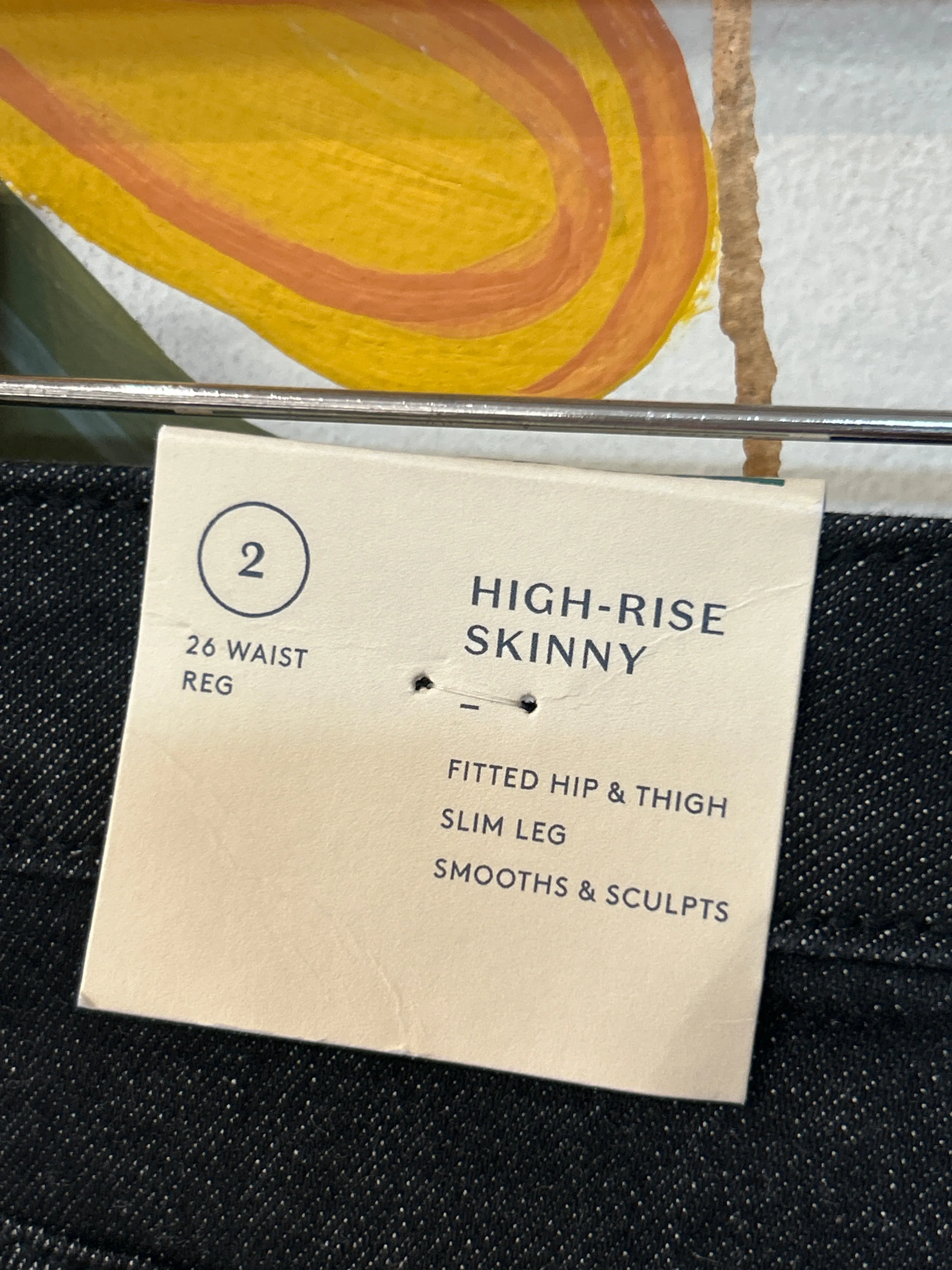 New Universal Thread Black High Rise Skinny Jeans, 2
