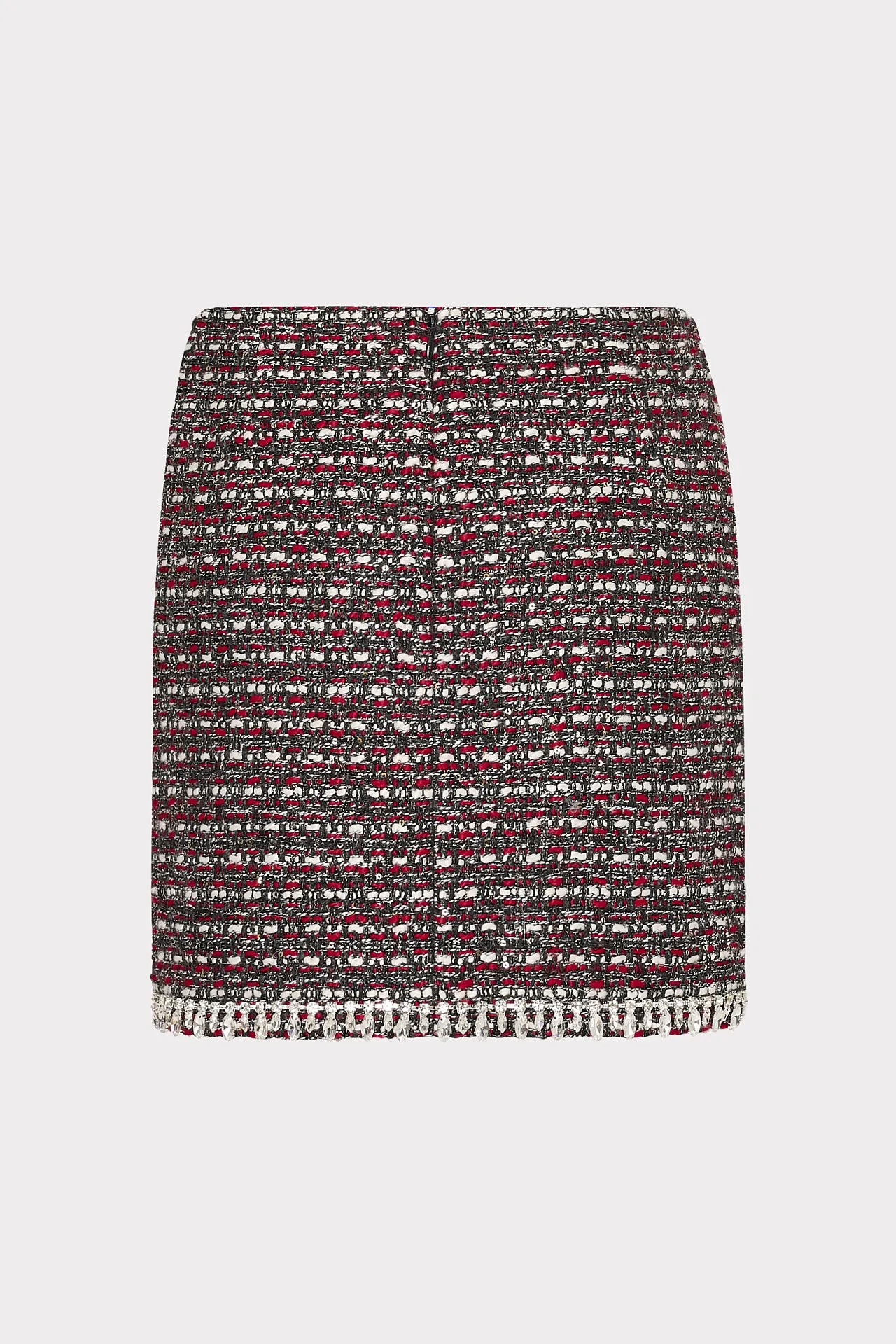 Nika Tweed Crystal Embellished Mini Skirt