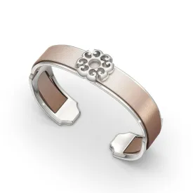 Nonya Blossom Silk Cuff - Bronze Glow