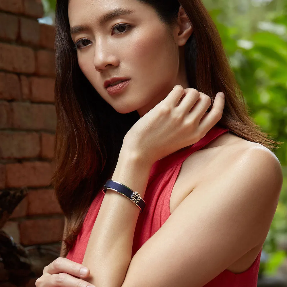 Nonya Blossom Silk Cuff - Shophouse Pink
