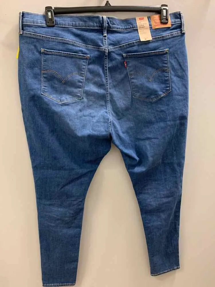 NWT Levi Strauss & Co PLUS SIZES Size 24 Blue Jeans