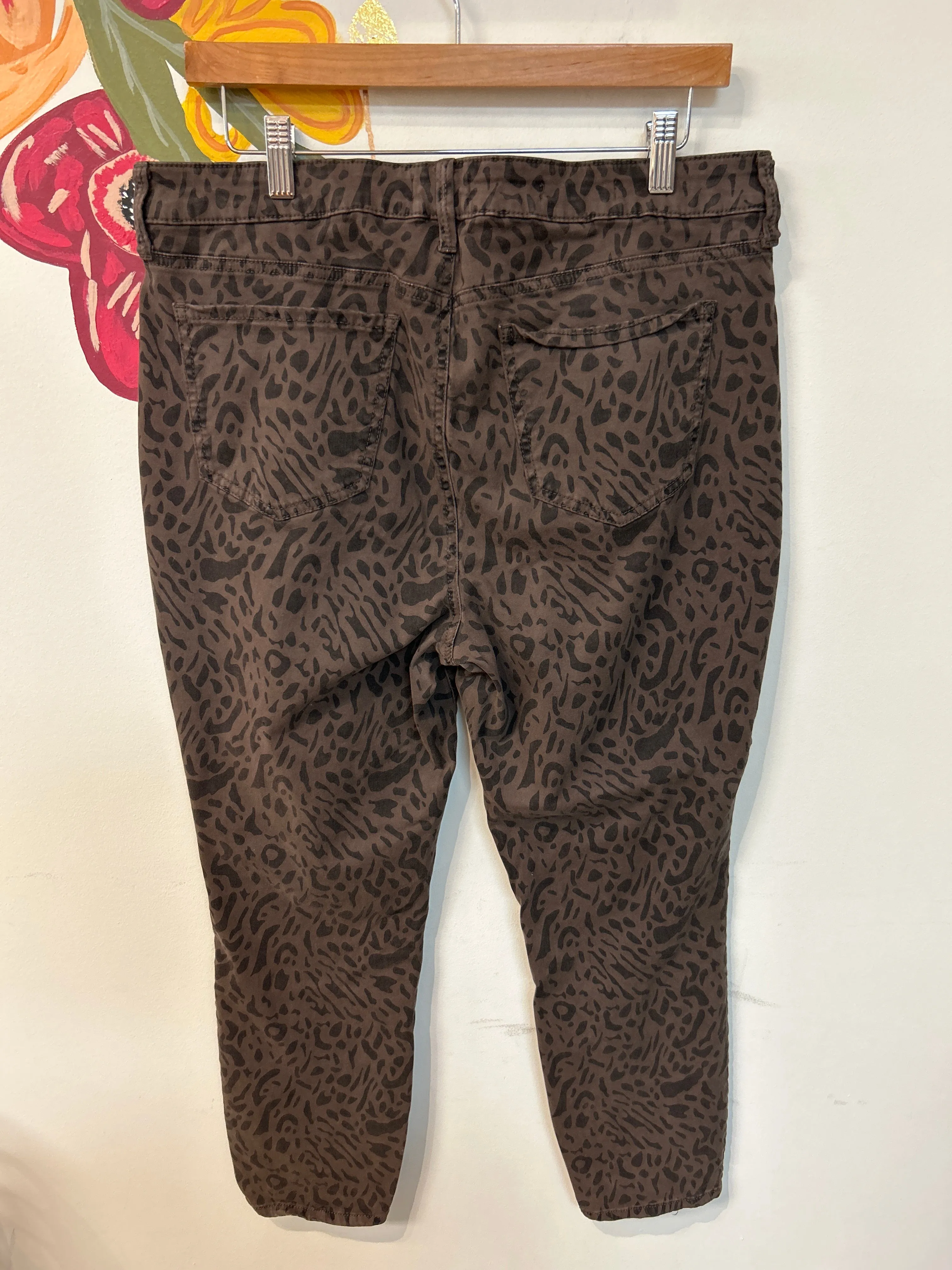 NYDJ Animal Print Ami Skinny Jeans, 14