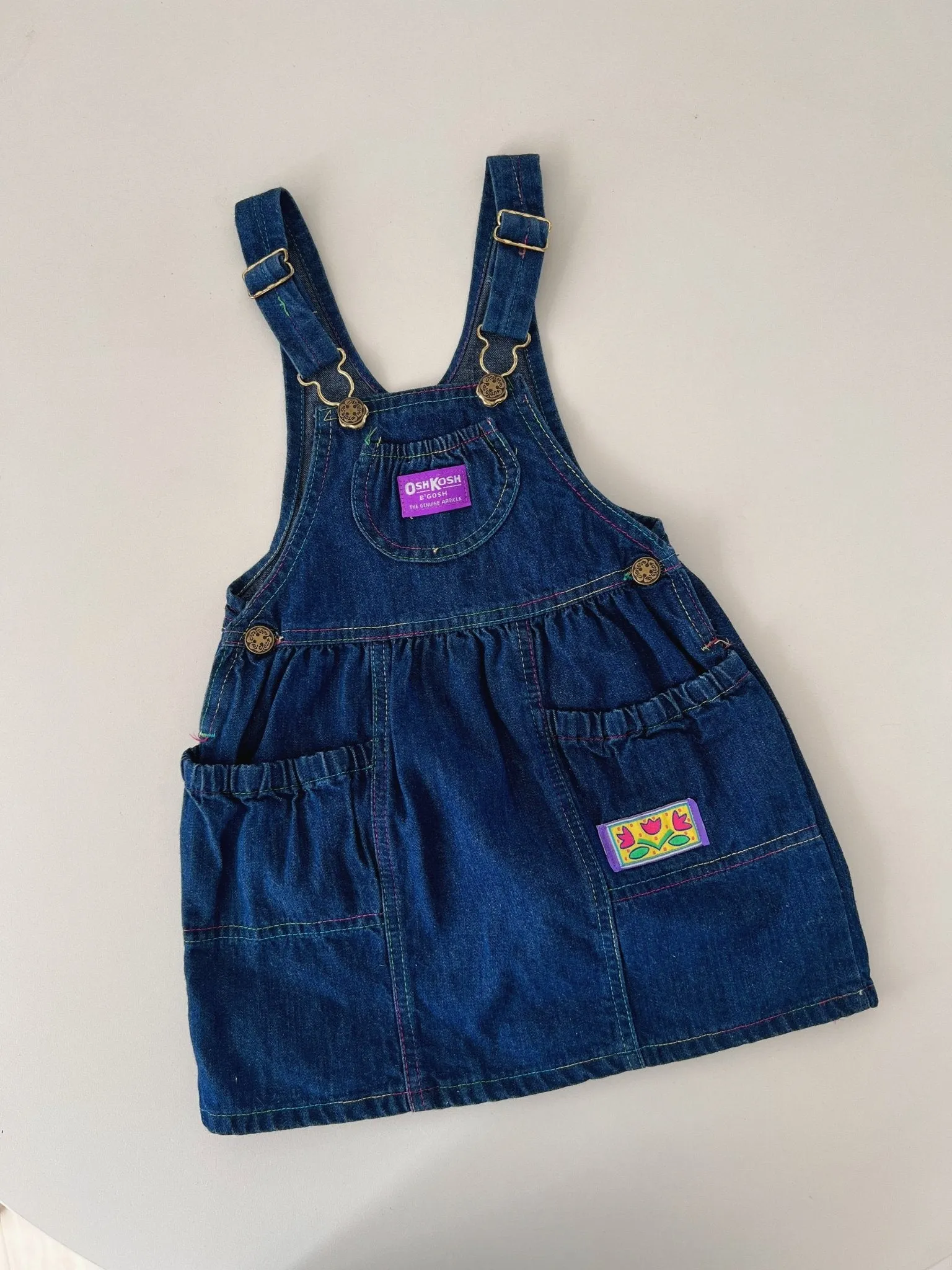 Oshkosh pinafore pre loved 4t