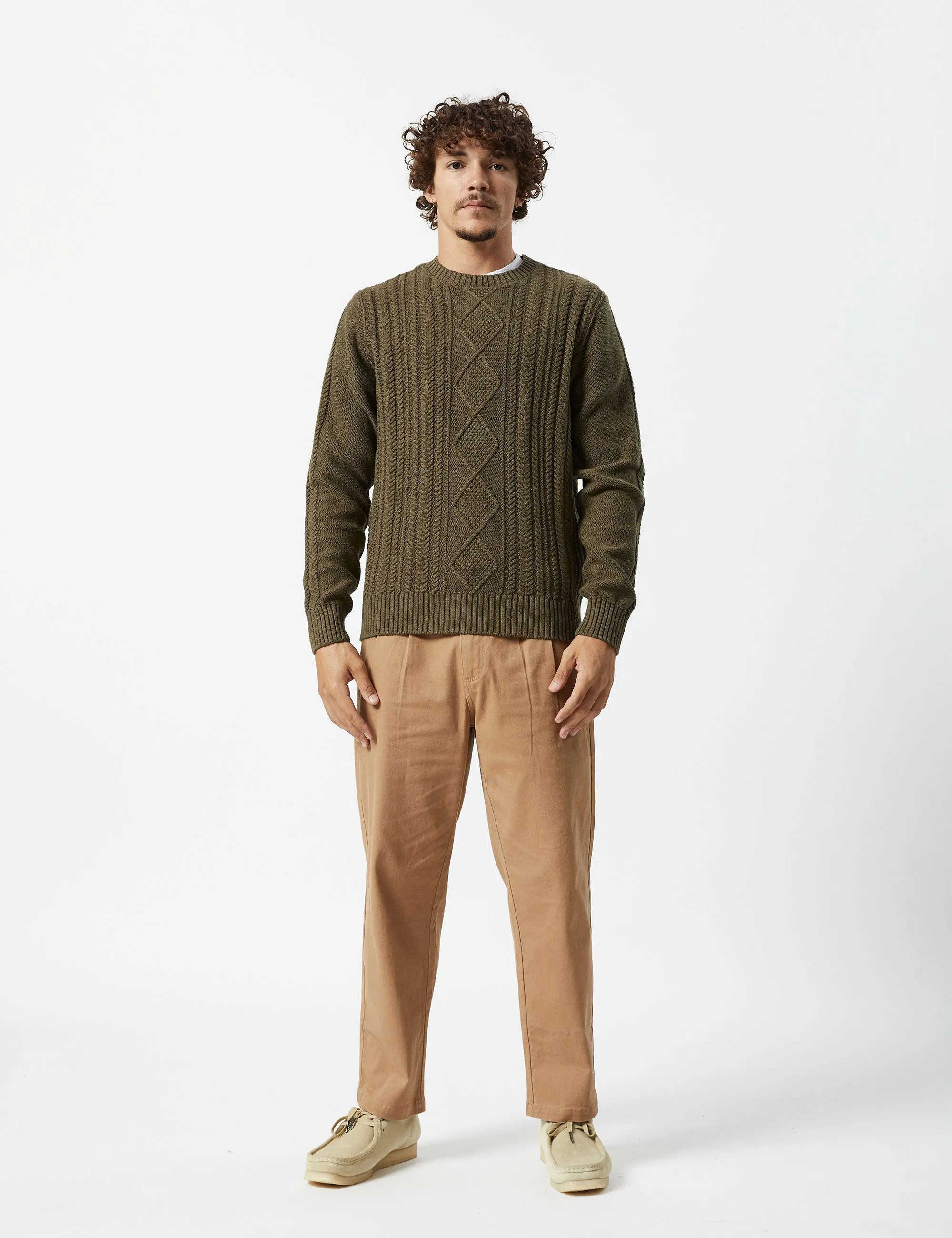 Oslo Cable Knit - Fatigue