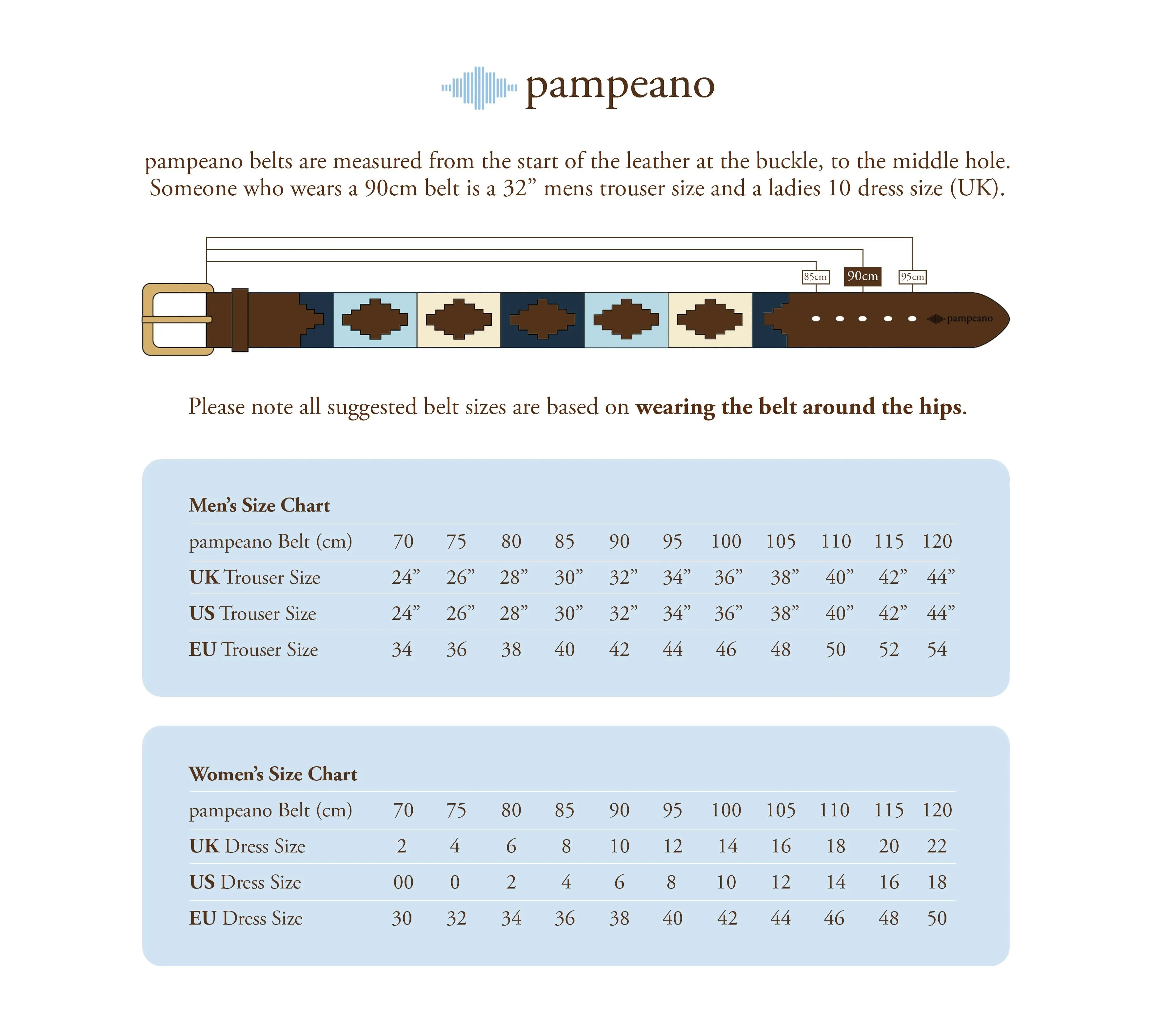 Pampeano Polo Belt (Confianza) - Brown Suede
