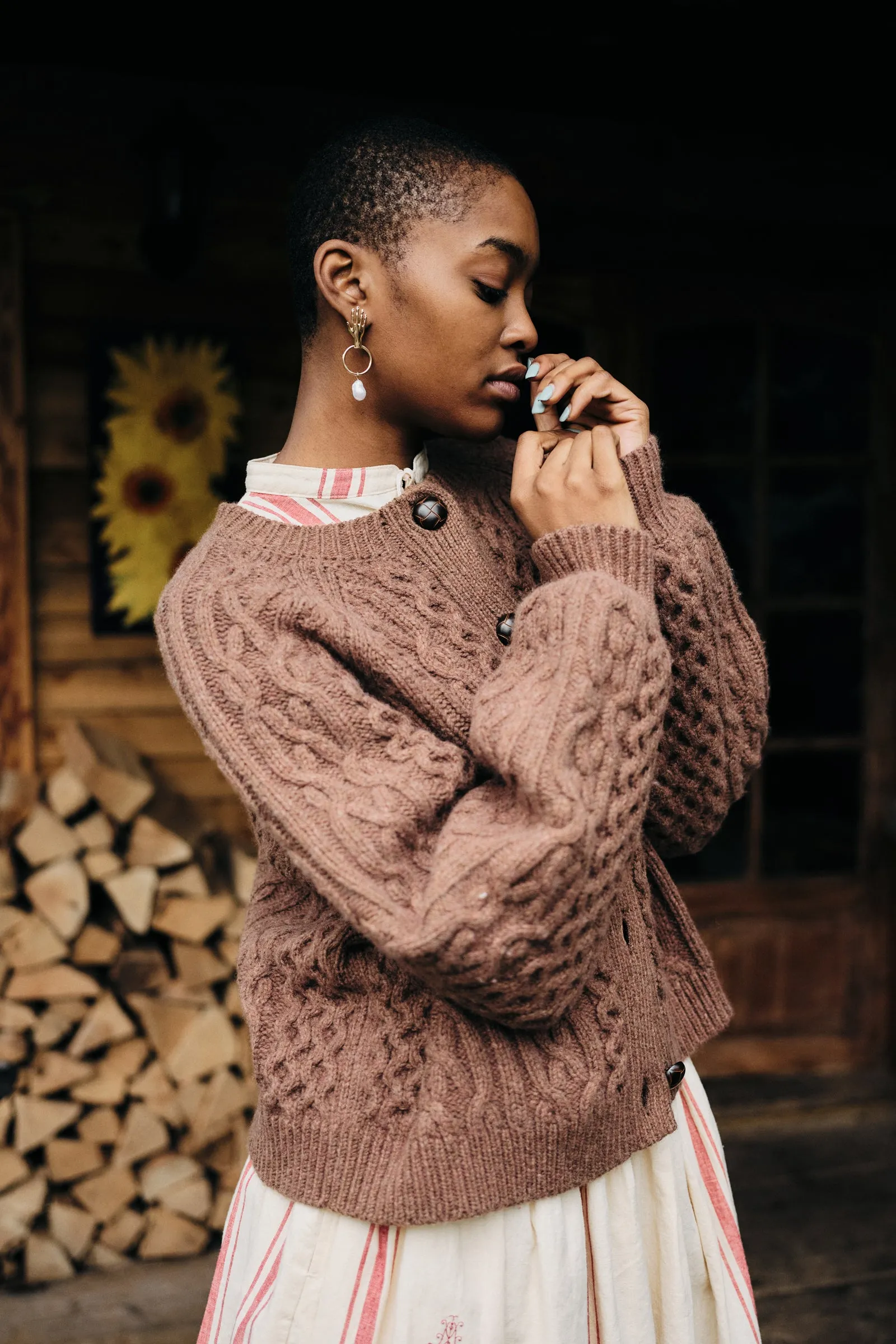 Quincy Cardigan Brown